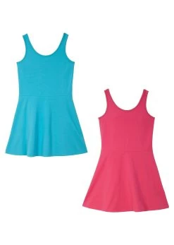 Lot De 2 Robes En Jersey Fille  -Bpc Bonprix Collection 22100803 Bbm60eF2