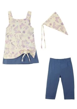 Robe En Jersey + Legging Corsaire + Foulard Fille (Ens. 3 Pces.) 12 Robe En Jersey + Legging Corsaire + Foulard Fille (Ens. 3 Pces.) -Bpc Bonprix Collection 22114000 5Z40a7MU