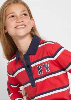 Polo Fille à Manches Longues En Coton -Bpc Bonprix Collection 22138568 rBU9UTfz