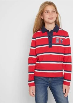 Polo Fille à Manches Longues En Coton -Bpc Bonprix Collection 22138586 ZtbF8q2X