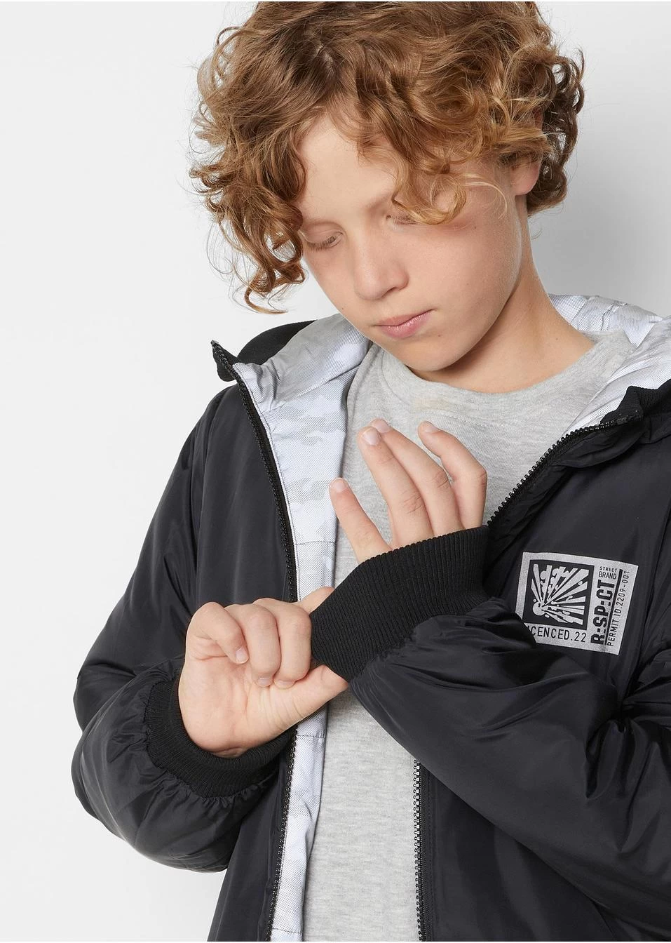 Veste Réversible Garçon Réfléchissante, Motif Camouflage 7 Veste Réversible Garçon Réfléchissante, Motif Camouflage – Image 5