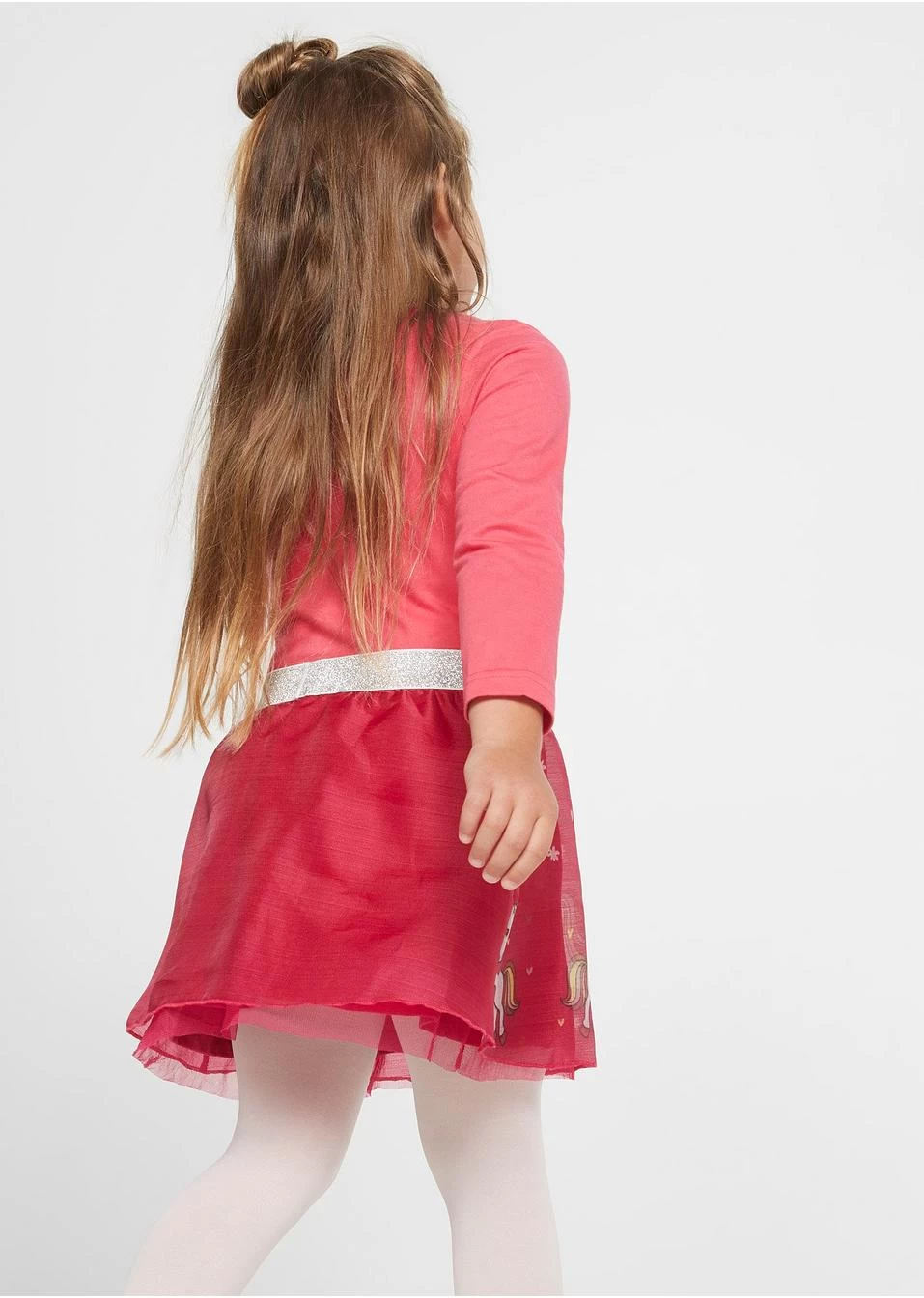 Robe Fille En Jersey Avec Organza 5 Robe Fille En Jersey Avec Organza – Image 3