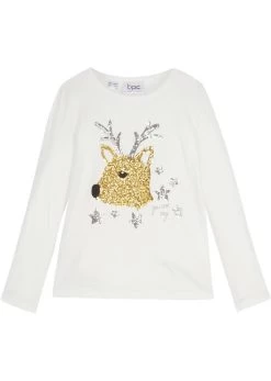 T-shirt à Manches Longues Fille Avec Paillettes