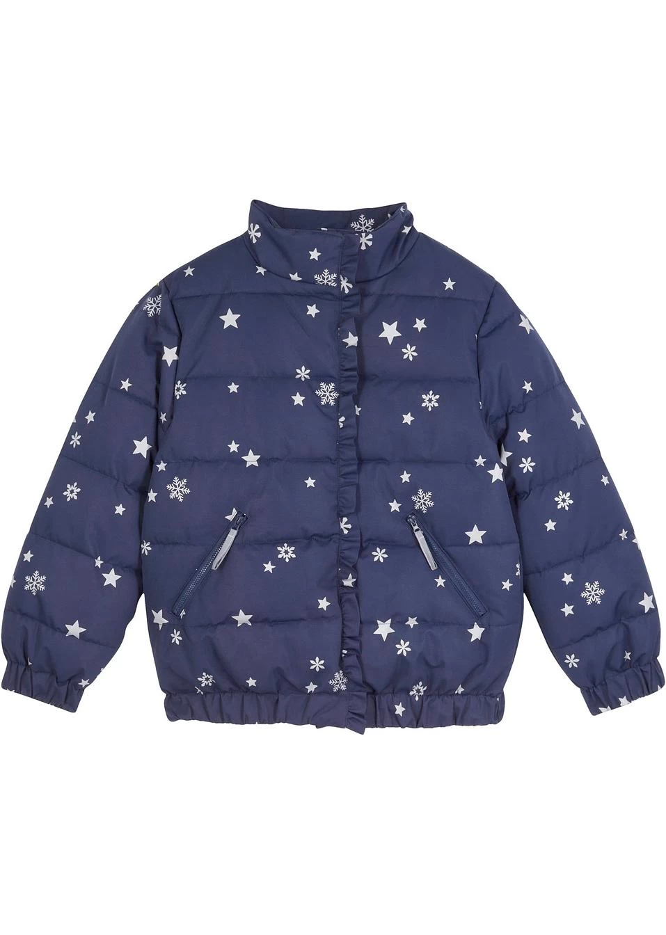 Veste Hiver Fille Avec Imprimé étoiles 3 Veste Hiver Fille Avec Imprimé étoiles