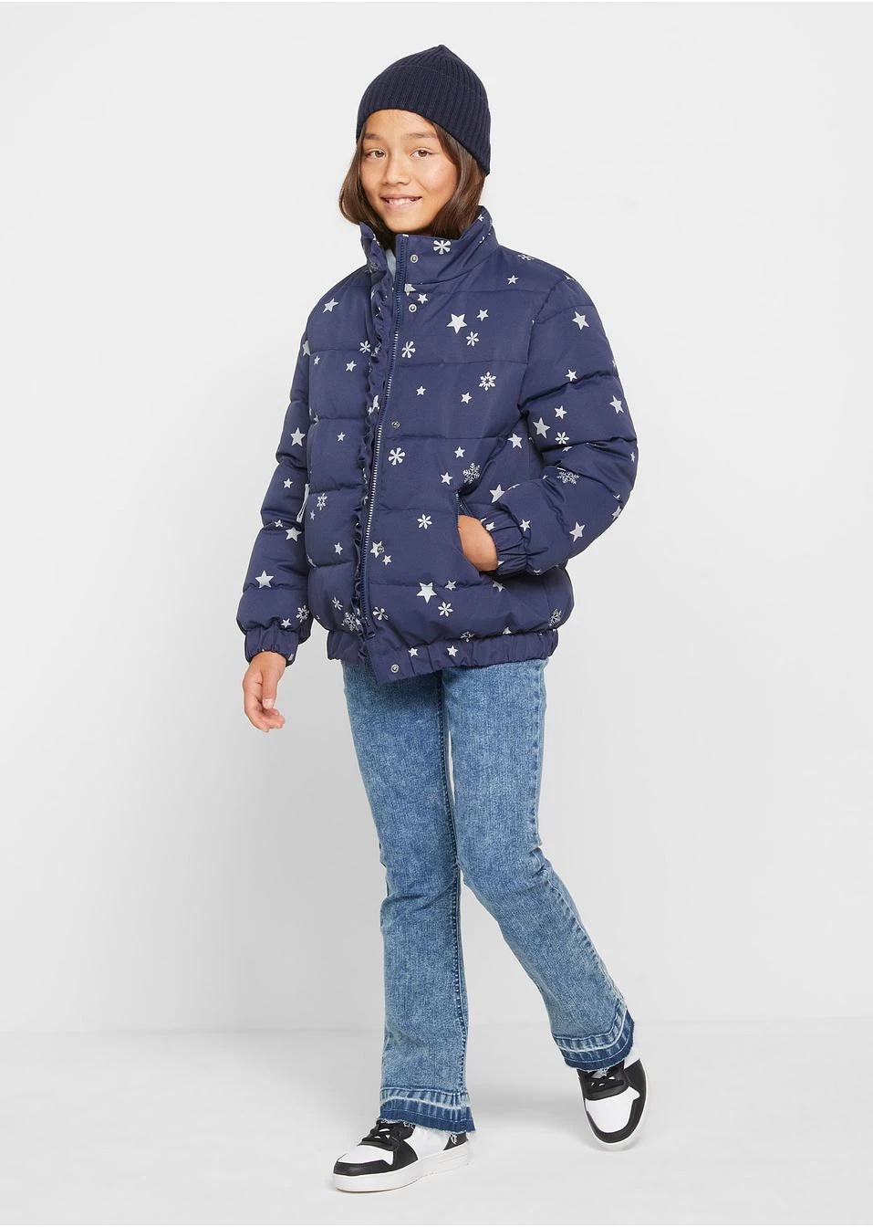 Veste Hiver Fille Avec Imprimé étoiles 6 Veste Hiver Fille Avec Imprimé étoiles – Image 4