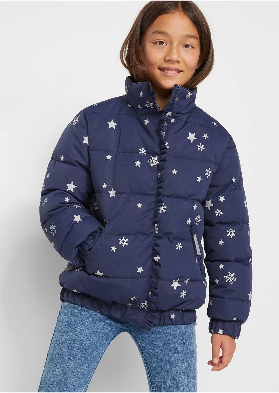 Veste Hiver Fille Avec Imprimé étoiles 4 Veste Hiver Fille Avec Imprimé étoiles – Image 2