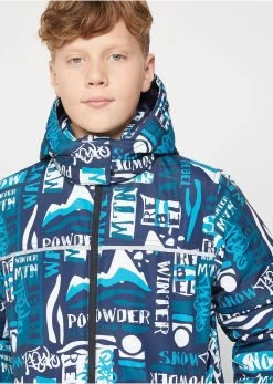 Veste De Ski Graffiti Garçon, étanche Et Coupe-vent -Bpc Bonprix Collection 22218076 ln4rzTrz