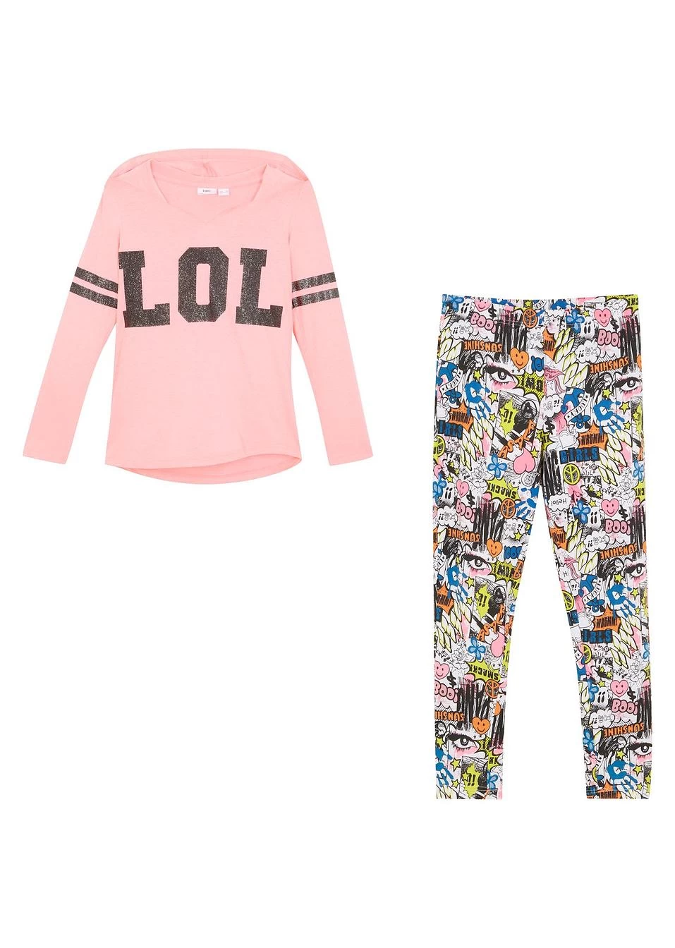 T-shirt à Capuche + Legging Fille (Ens. 2 Pces.) 9 T-shirt à Capuche + Legging Fille (Ens. 2 Pces.) – Image 7