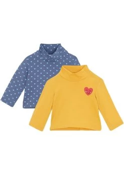 Lot De 2 T-shirts Bébé à Col Roulé En Coton