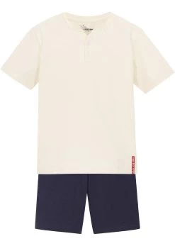 T-shirt Col Henley Et Pantalon (Ens. 2 Pces.)