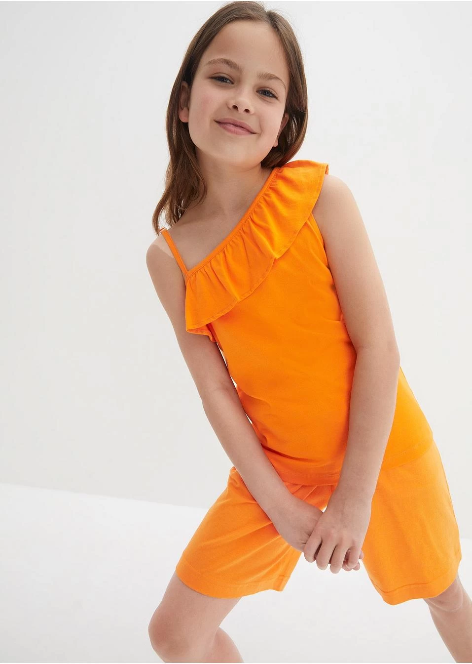 T-shirt Fille à épaules Découvertes Avec Volant 4 T-shirt Fille à épaules Découvertes Avec Volant – Image 2