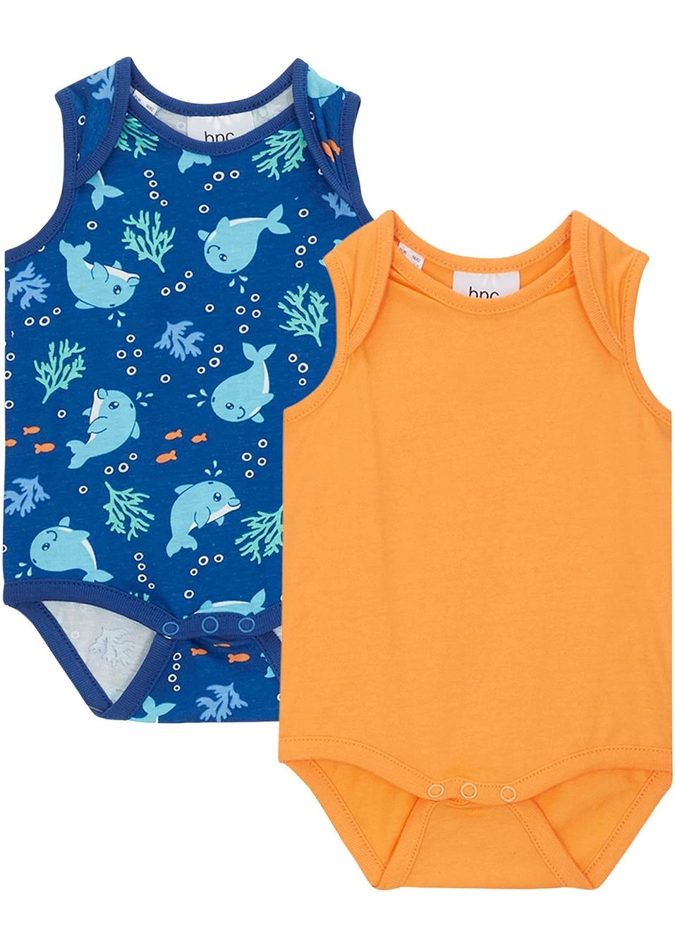 Lot De 2 Bodies Bébé Sans Manches En Coton 3 Lot De 2 Bodies Bébé Sans Manches En Coton