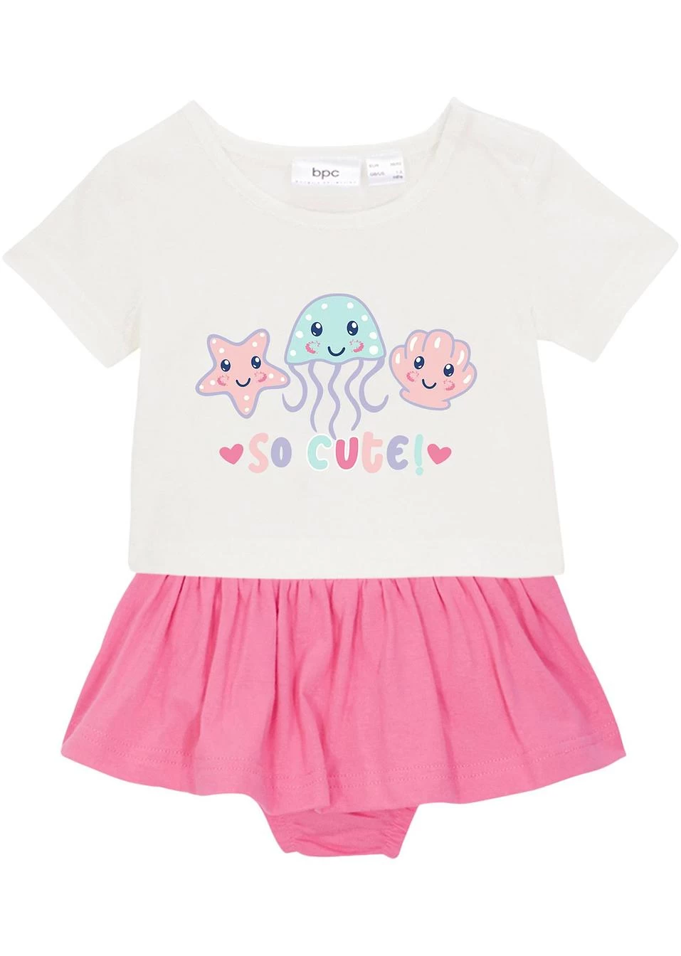 T-shirt Bébé Et Culotte-jupe En Coton (Ens. 2 Pces.) 3 T-shirt Bébé Et Culotte-jupe En Coton (Ens. 2 Pces.)