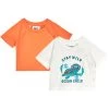Lot De 2 T-shirts Bébé Avec Patte De Boutonnage En Coton