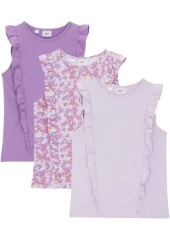 Lot De 3 Tops Fille à Volants